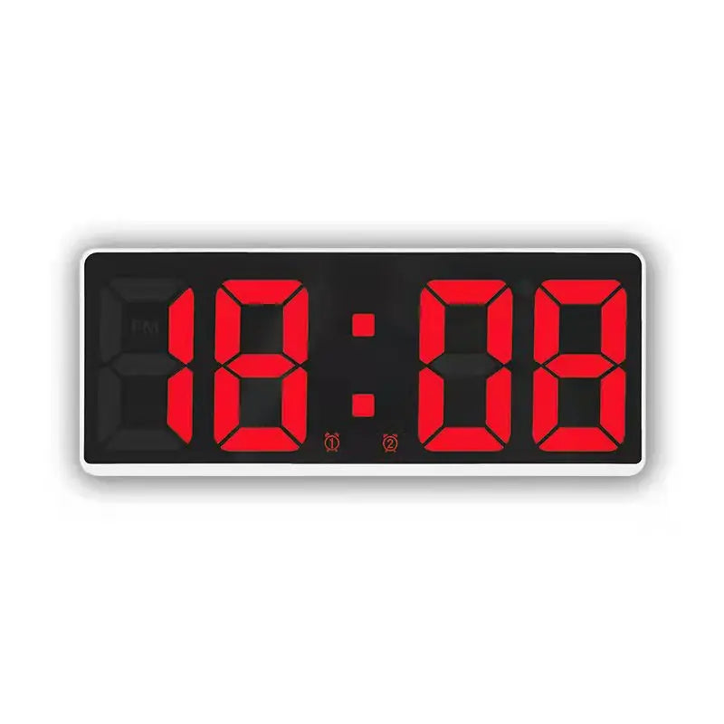 Digital Dual Alarm Clock with Adjustable LED Display