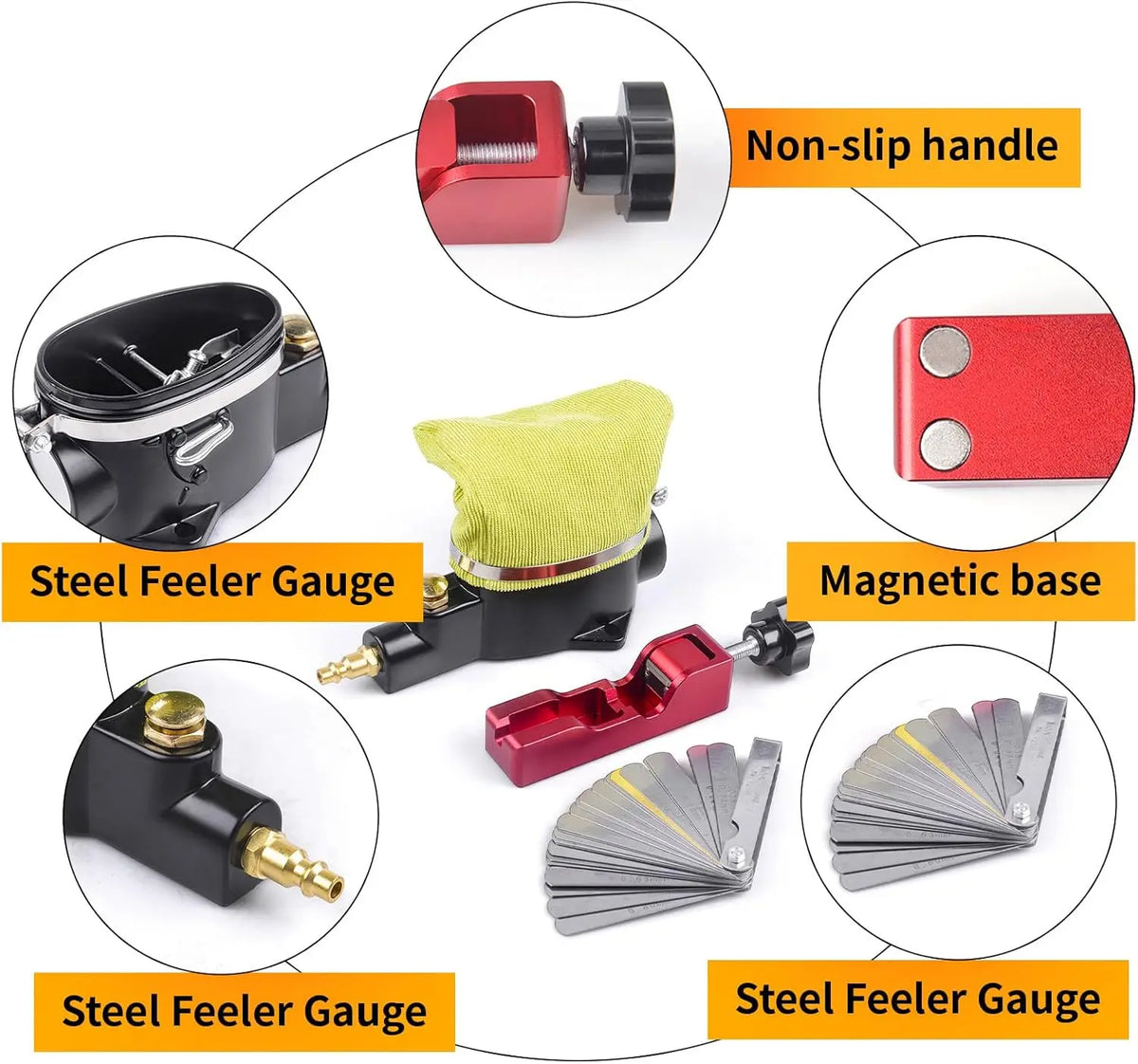 Pneumatic Spark Plug Cleaner and Gap Tool Kit