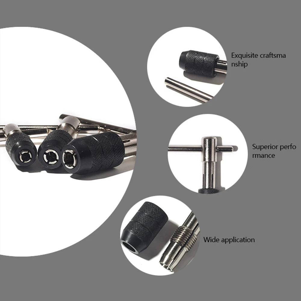T-type 3mm to 6mm hand tap wrench thread tapping tool set hand wrench thread tapping M6 to M8 tool set