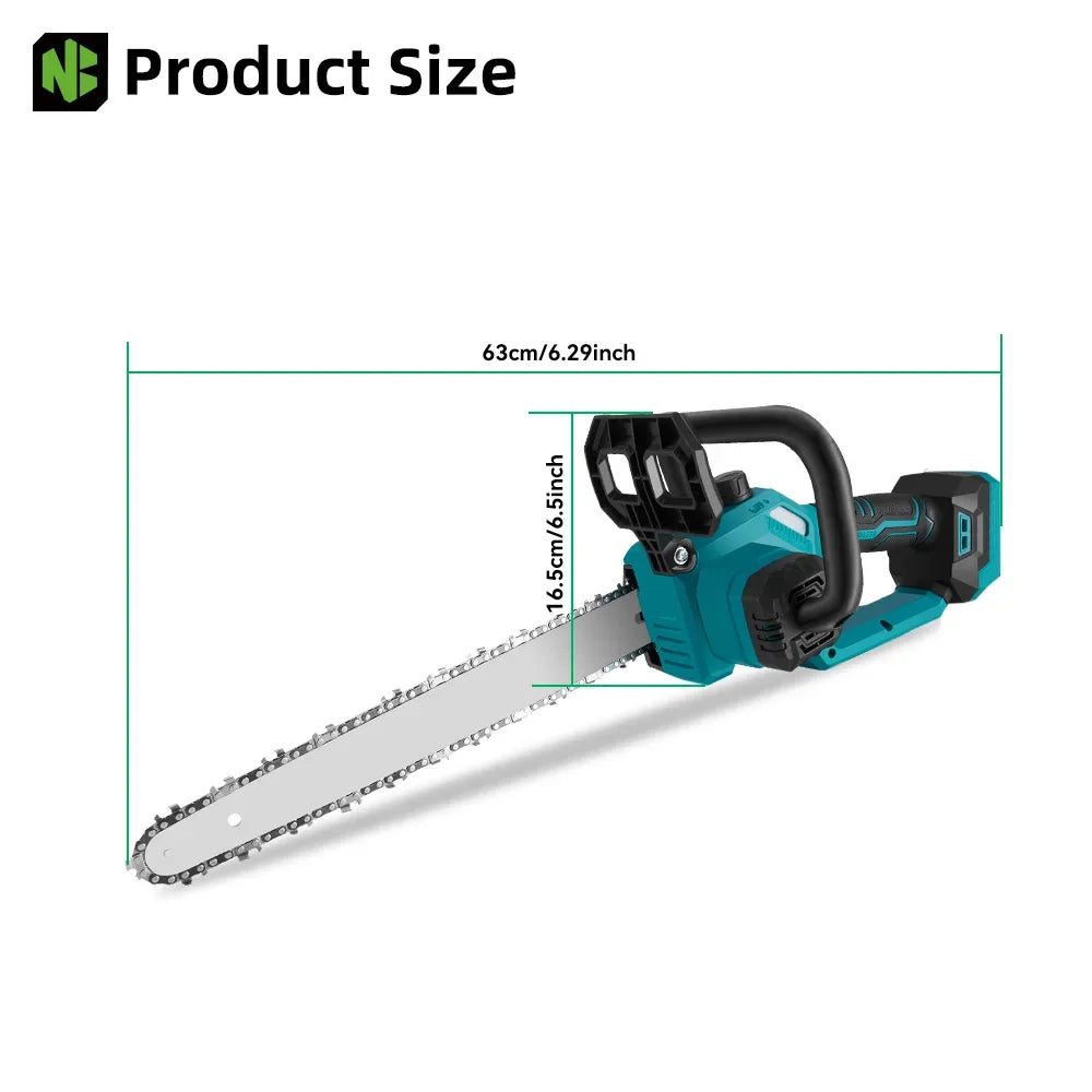 NEWBENY 12 Inch Brushless Electric Saw Cordless Efficient Garden Woodworking Cutting Power Tool For Makita 18-21V Battery Pin