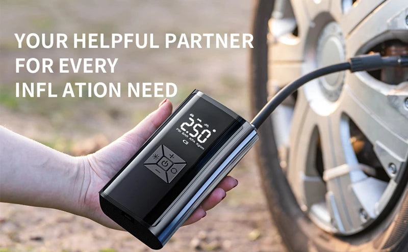 LEIBOO Portable Air Compressor for Car Tires Fast Air Pump Tire Inflator Accurate Pressure Air Pump for Motorcycle Bicycle Ball