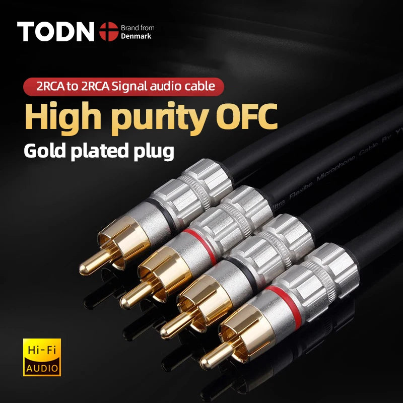 Stereo 2RCA Audio Cable, Length Options