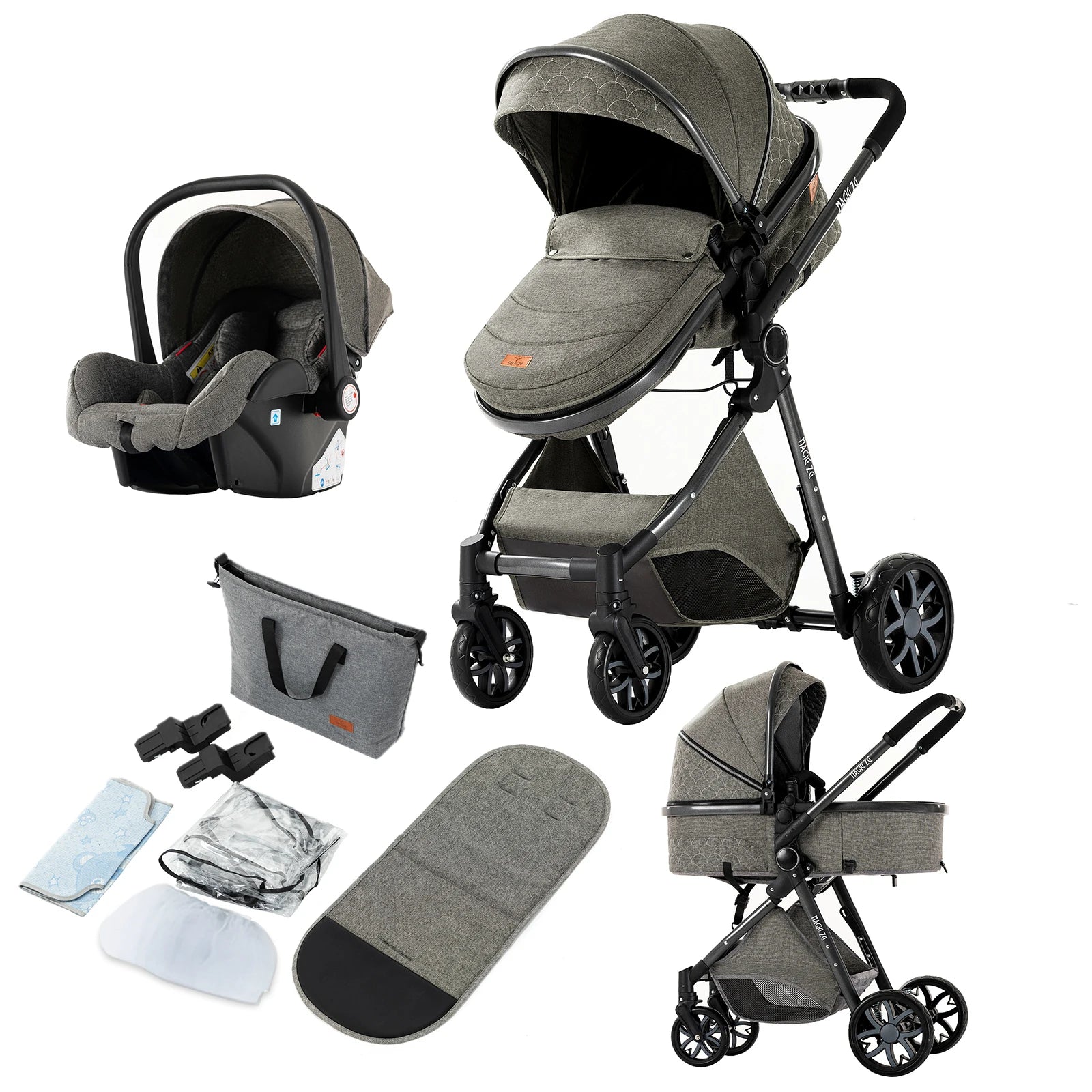 Lightweight Stroller 3‑in‑1 High‑Landscape Baby Stroller