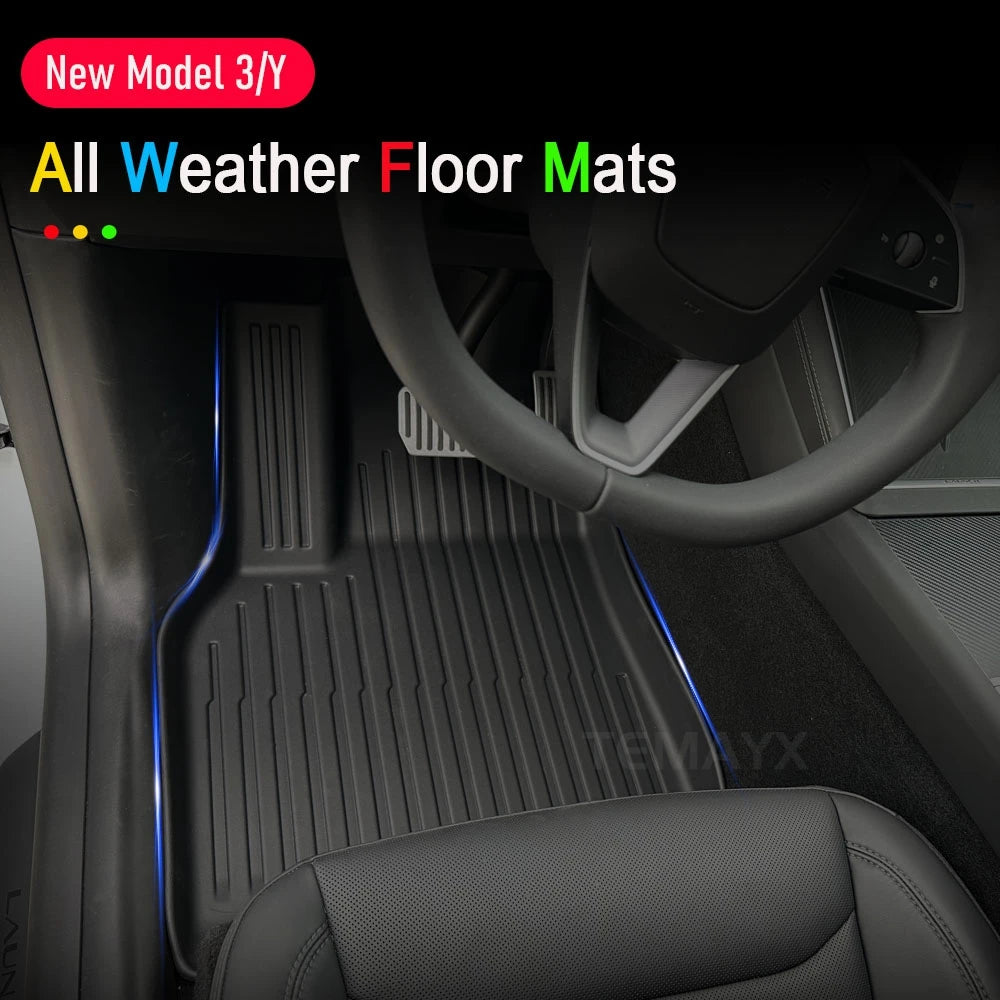 Tesla Model Y Juniper 2025-Now TPE Floor Mats and Cargo Liner