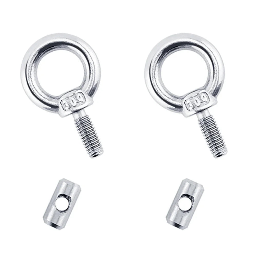 2/4/8Pcs Awning Rail Stoppers Stops Motorhome Campervan Caravan Silver Stainless Steel M4 X 12mm X 6mm Diameter Camper RV Parts