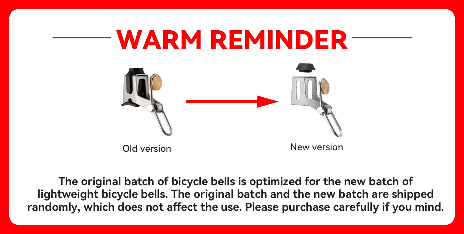 Bicycle Bell 100dB Loud Ring for 22.2mm Handlebars
