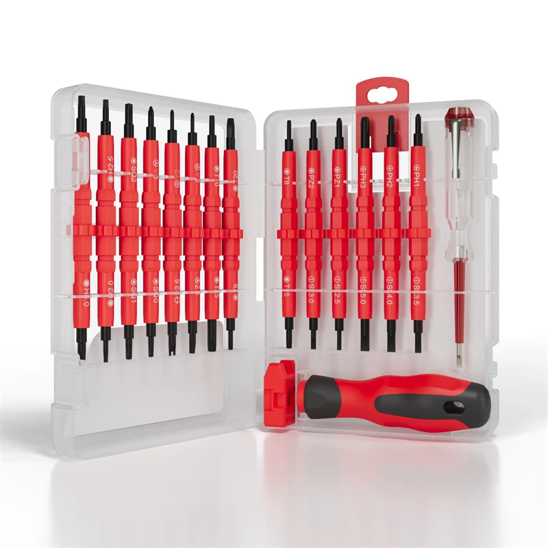 Interchangeable Screwdriver Set - 18- or 31-in-1