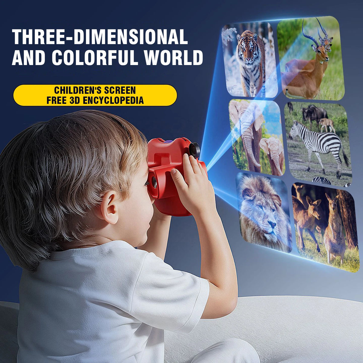 3D-stereoskooppinen kelakatselulaite kuudella kelalla