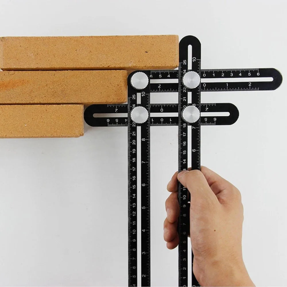 Aluminium Multi-Angle Folding Layout Ruler