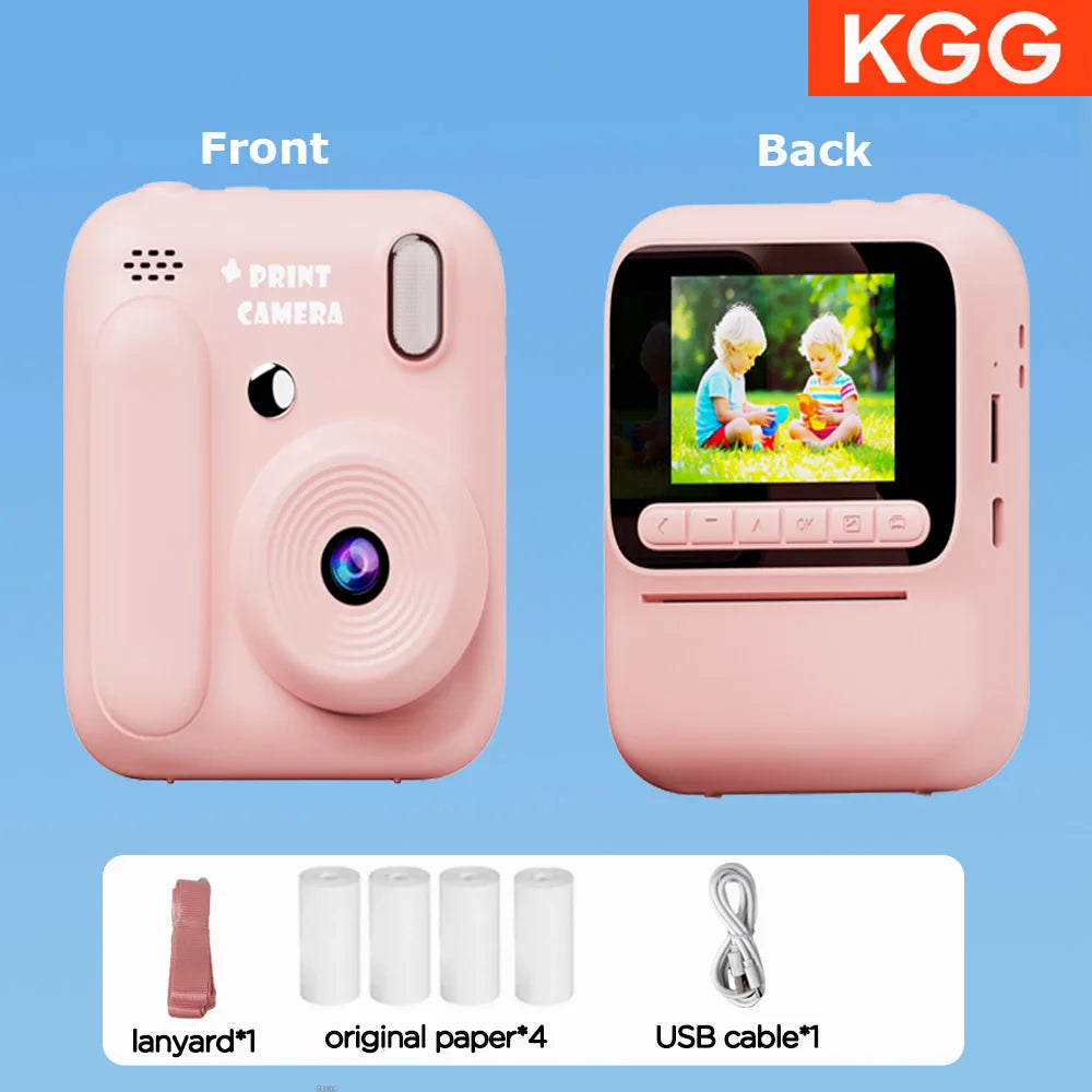 Kids Instant Color Printing Camera 32GB 1080P