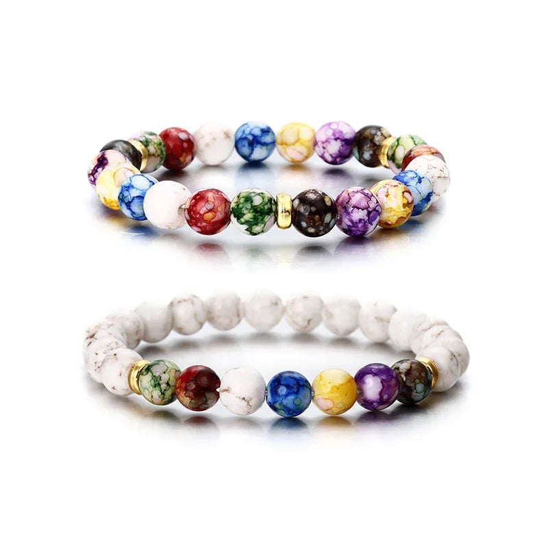 7 Chakra Healing Crystal Bracelet - Enhances Balance & Energy - Perfect for Yoga, Meditation, and Daily Wear - Ideal Gift for We
