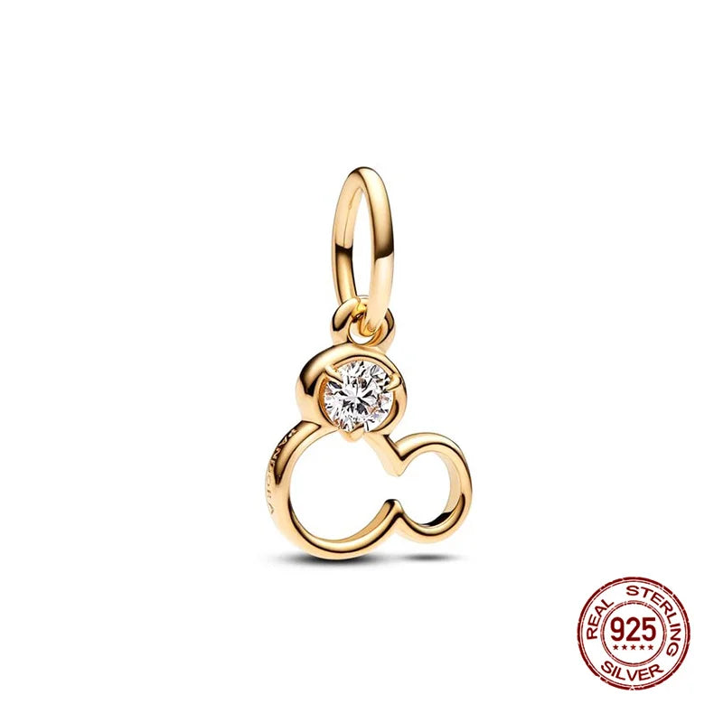 925 Silver Witch Charm Bead for Disney-Inspired Bracelets