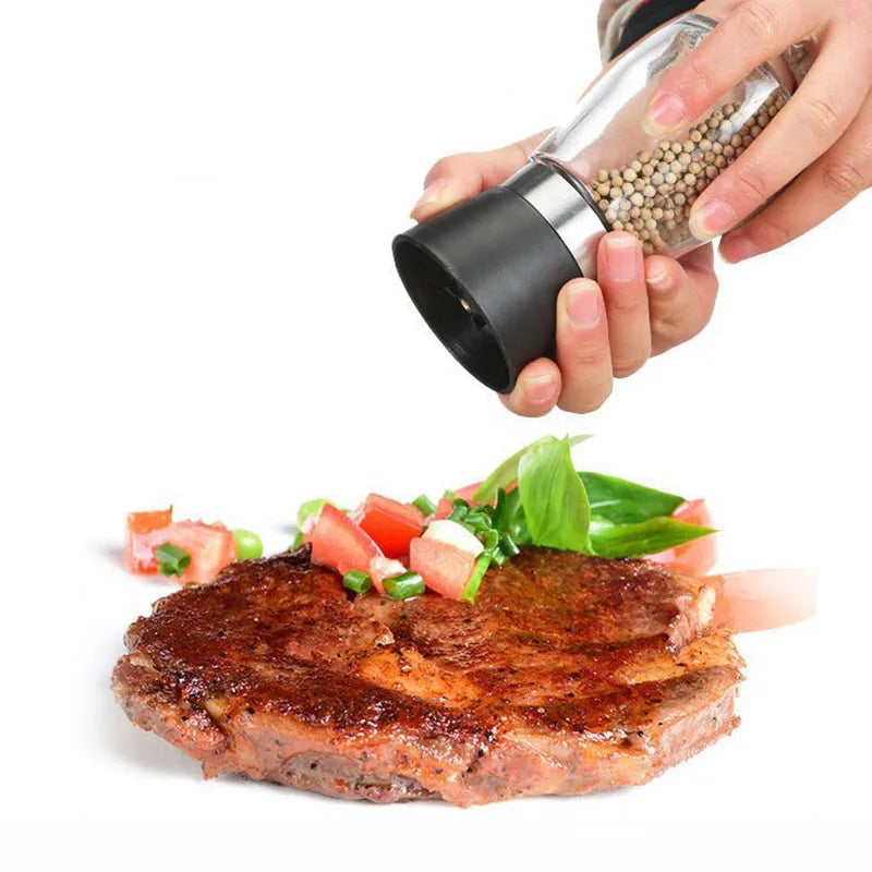 Glass Pepper Mill with Adjustable Grind
