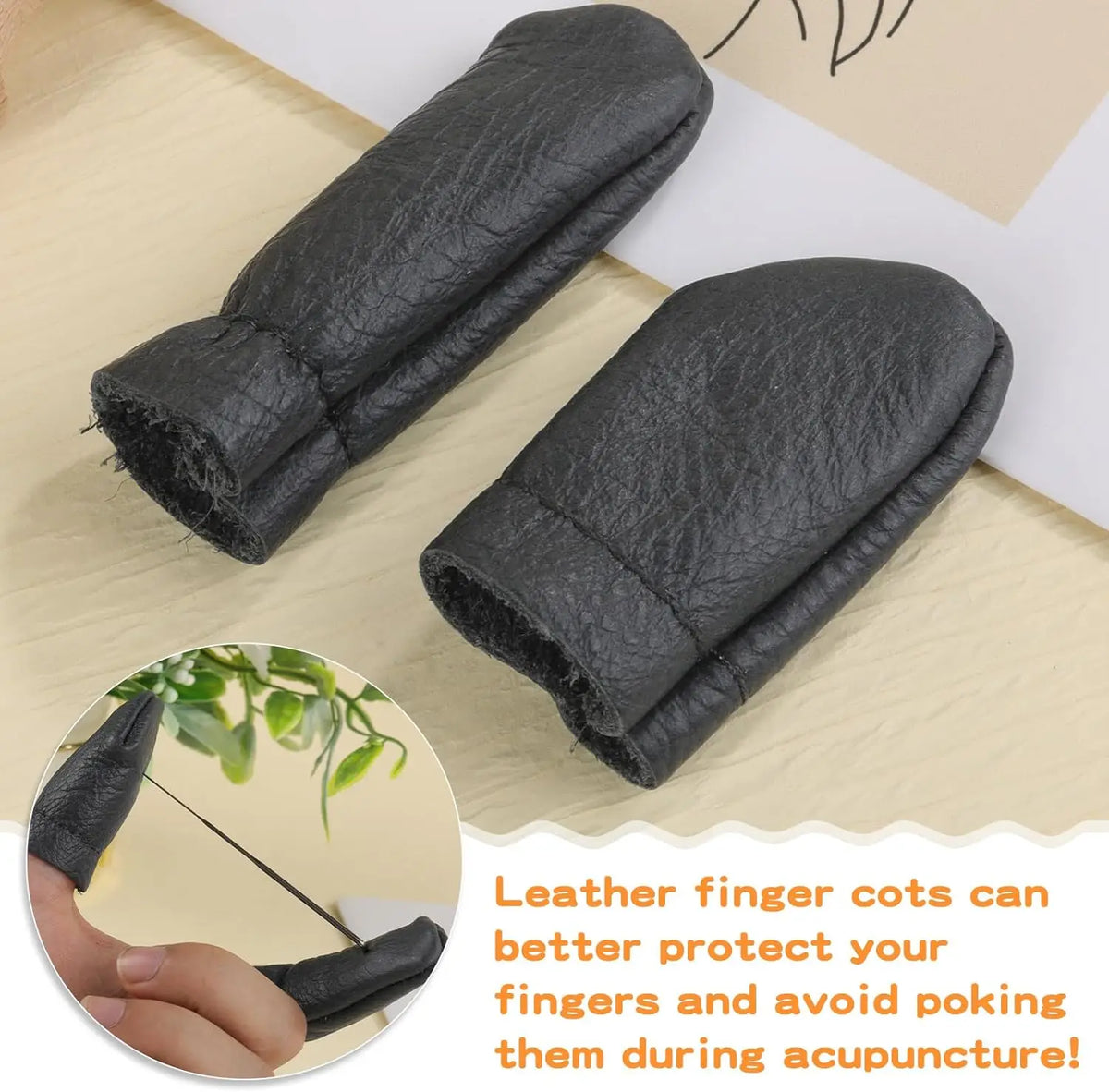 8-Needle Wooden Felting Tool with Finger Protectors