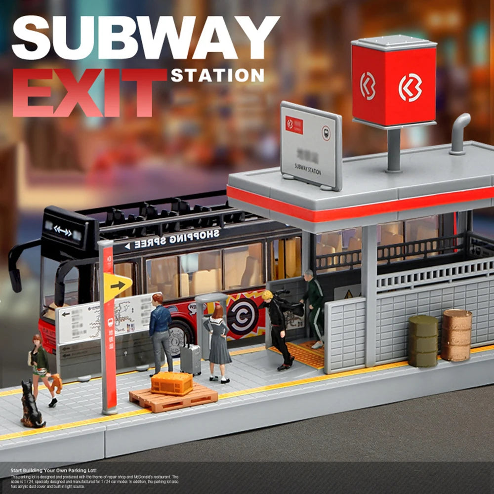 1:64 Subway Exit Building Diorama Model