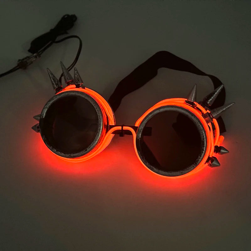 1PC Light Up LED Glasses Glow Sunglasses EL Wire Neon Glasses Glow in The Dark Party Supplies Neon Party Favors for Kids Adults