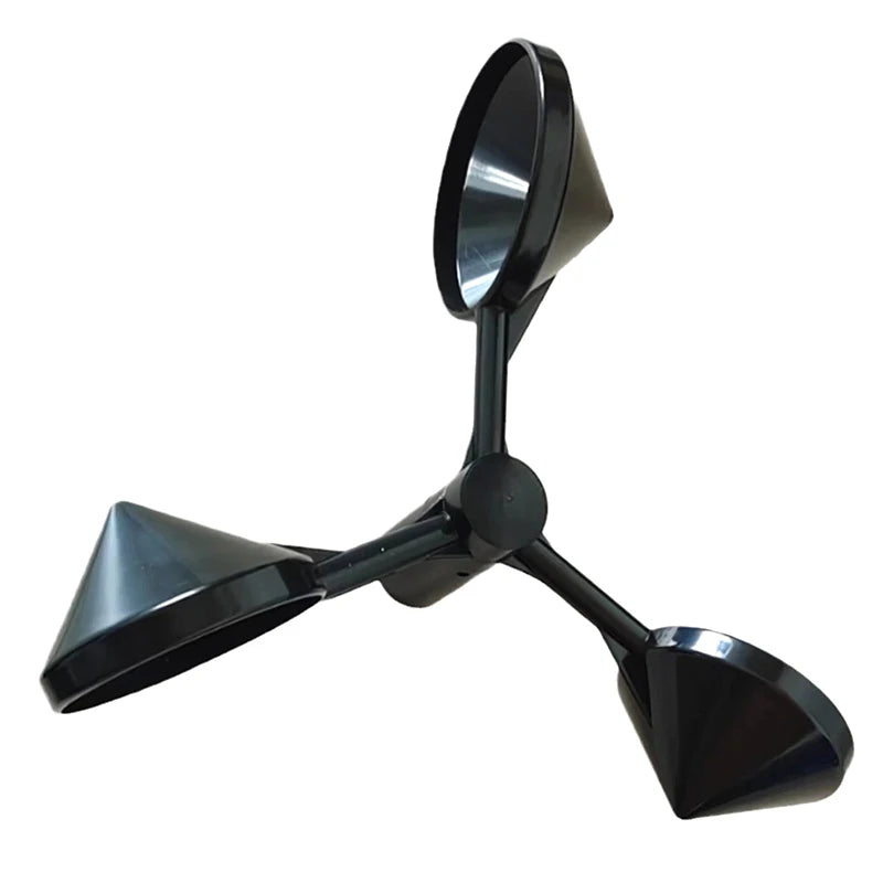 Three-Cup Anemometer Rotor, 150 mm, Black ABS
