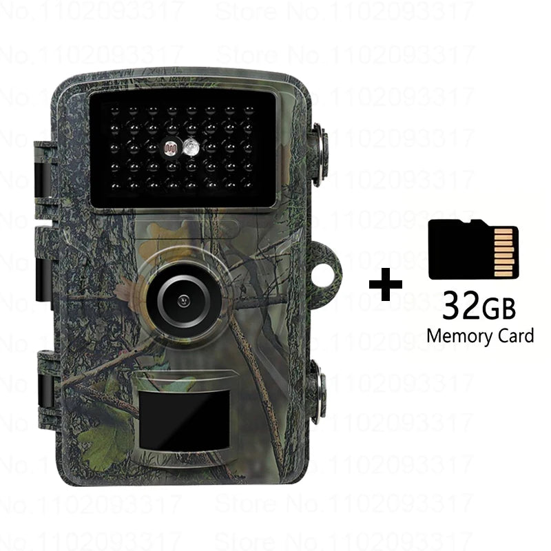 16MP 1080P Trail Camera with 940nm Night Vision and 32G Storage