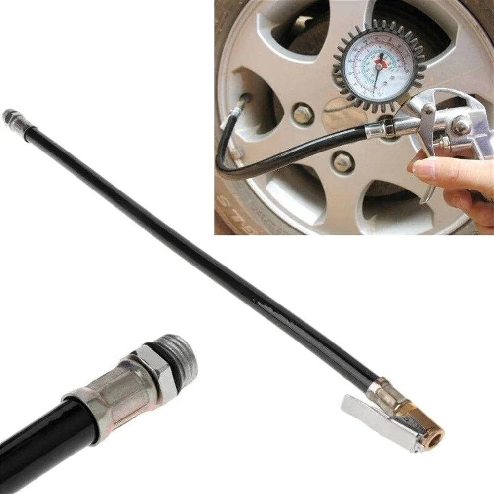 Tyre Inflation Hose with Pressure Gauge