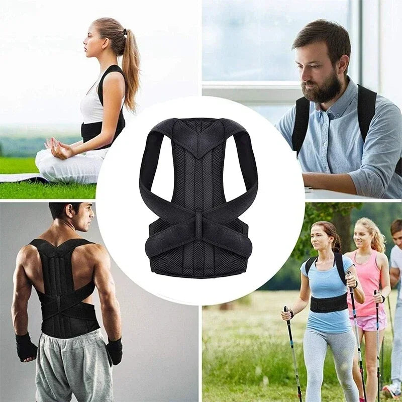 Adjustable Posture Corrector Back Support Brace for Spine Alignment