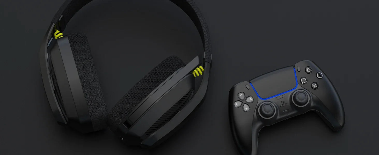 BINNUNE BW06 2.4GHz Wireless Gaming Headset with Mic for PS5 PS4 PC Mac Playstation Bluetooth Gaming Headset with Microphone