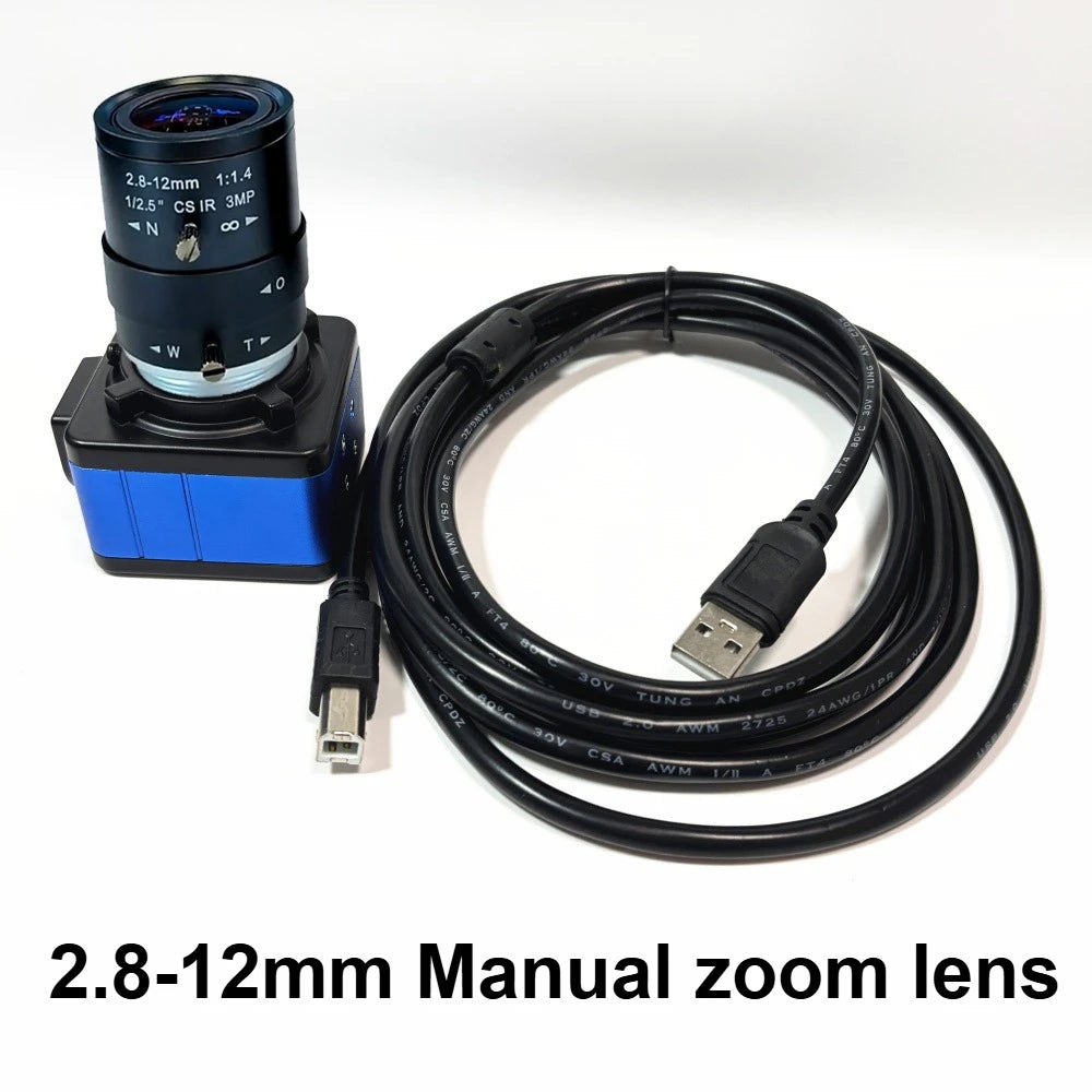 16MP 4K USB Webcam with 2.8-12mm Varifocal Lens
