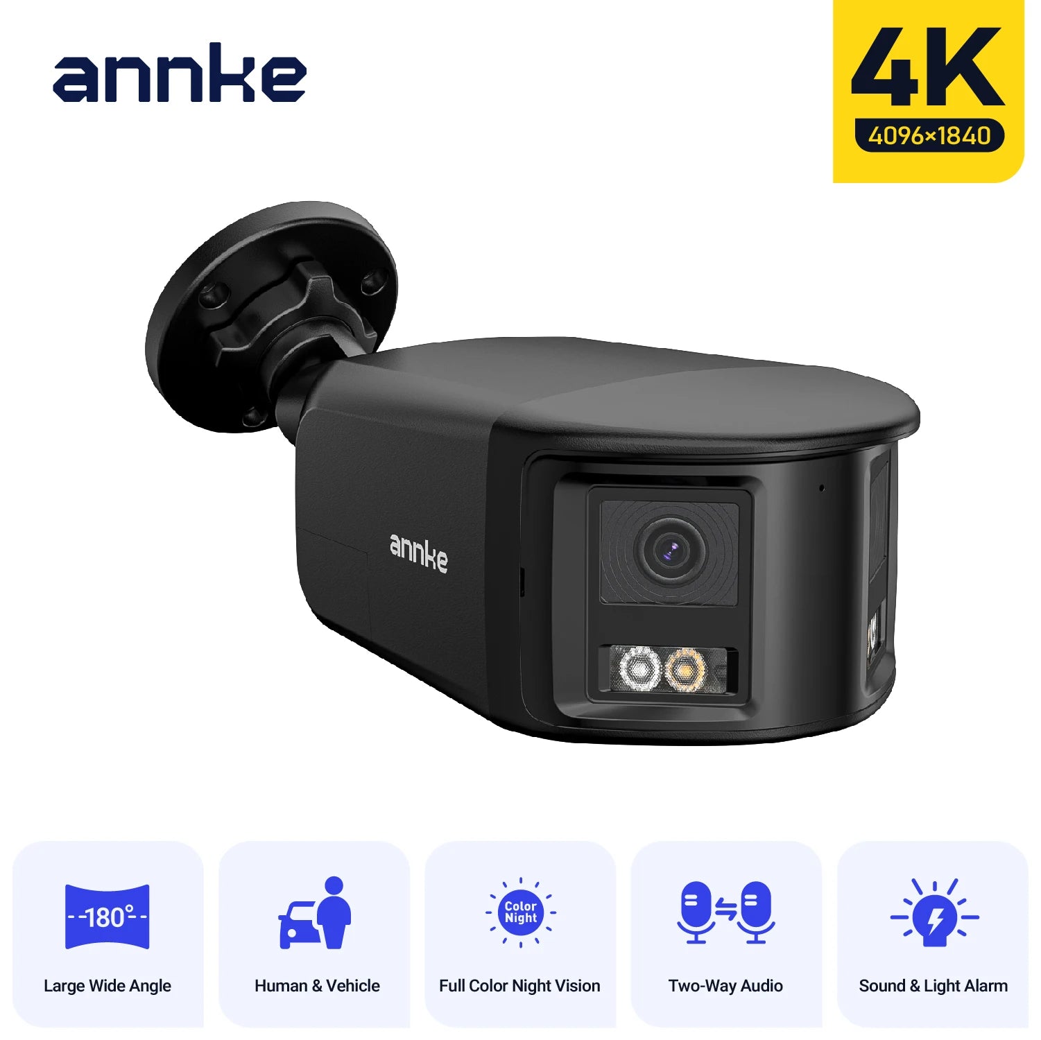 ANNKE 180° 8MP Dual Lens PoE Outdoor Security Camera