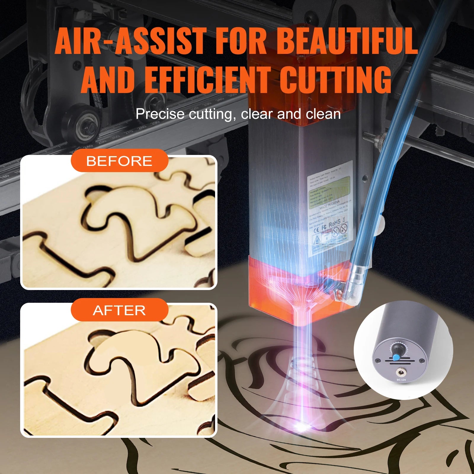 10W Laser Engraver Machine 400x400mm Fast Precision Cutter