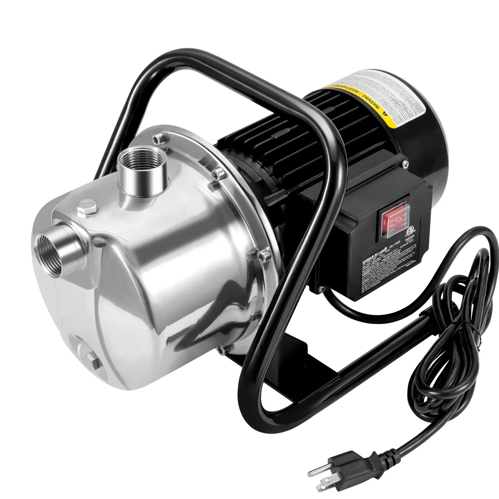 SucceBuy Shallow Well Pump 1.1 HP 115V 978GPH 131ft Height 69.6psi Max Pressure Portable Sprinkler Booster Jet Pumps Irrigation