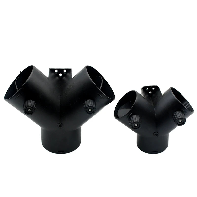 Diesel Parking Heater Air Duct Connector with Adjustable Valves, 60/75 mm