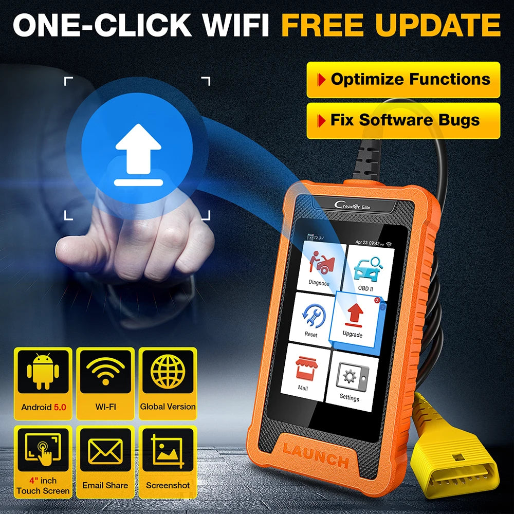 LAUNCH X431 Creader Elite OBD2 Scanner for Mercedes Full System