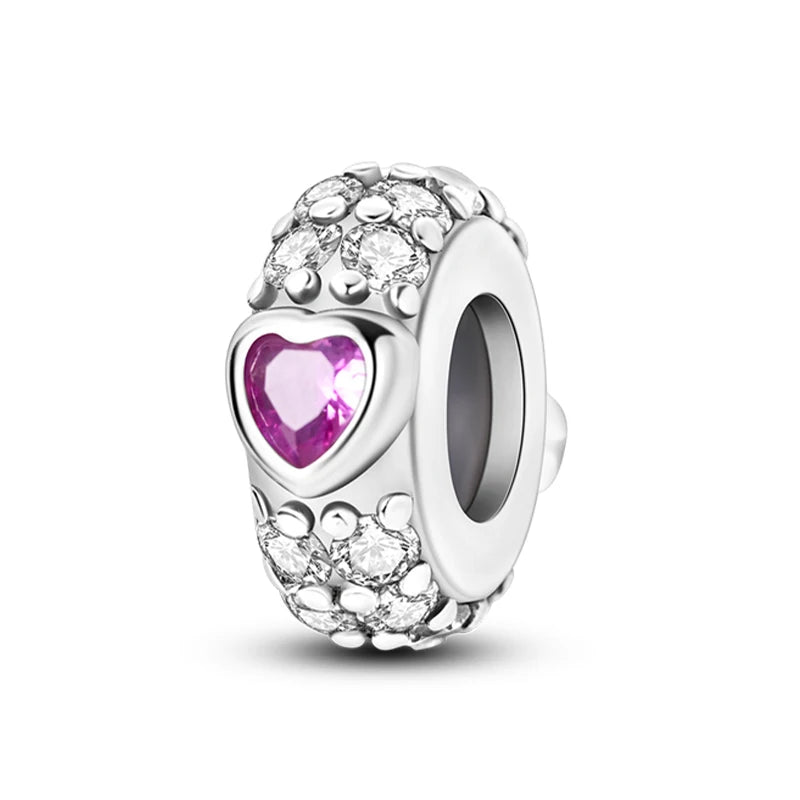 100% 925 Sterling Silver Rainbow Zircon Colorful Butterfly Dragon Shaped Silicone Stopper Charms Beads Fit DIY Bracelets Jewelry