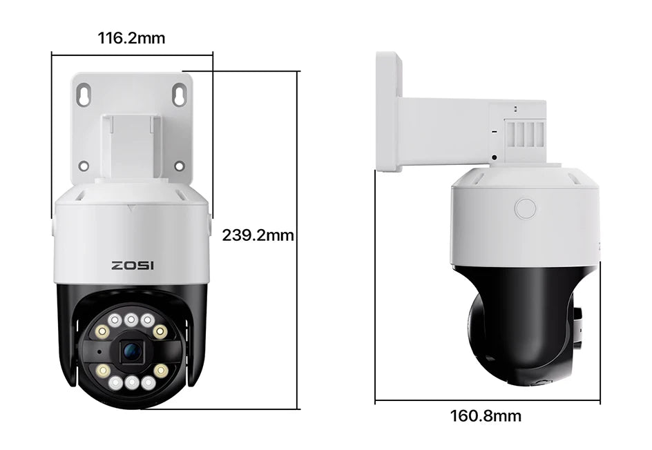 4K/3K PoE PTZ Security IP Camera with AI Detection