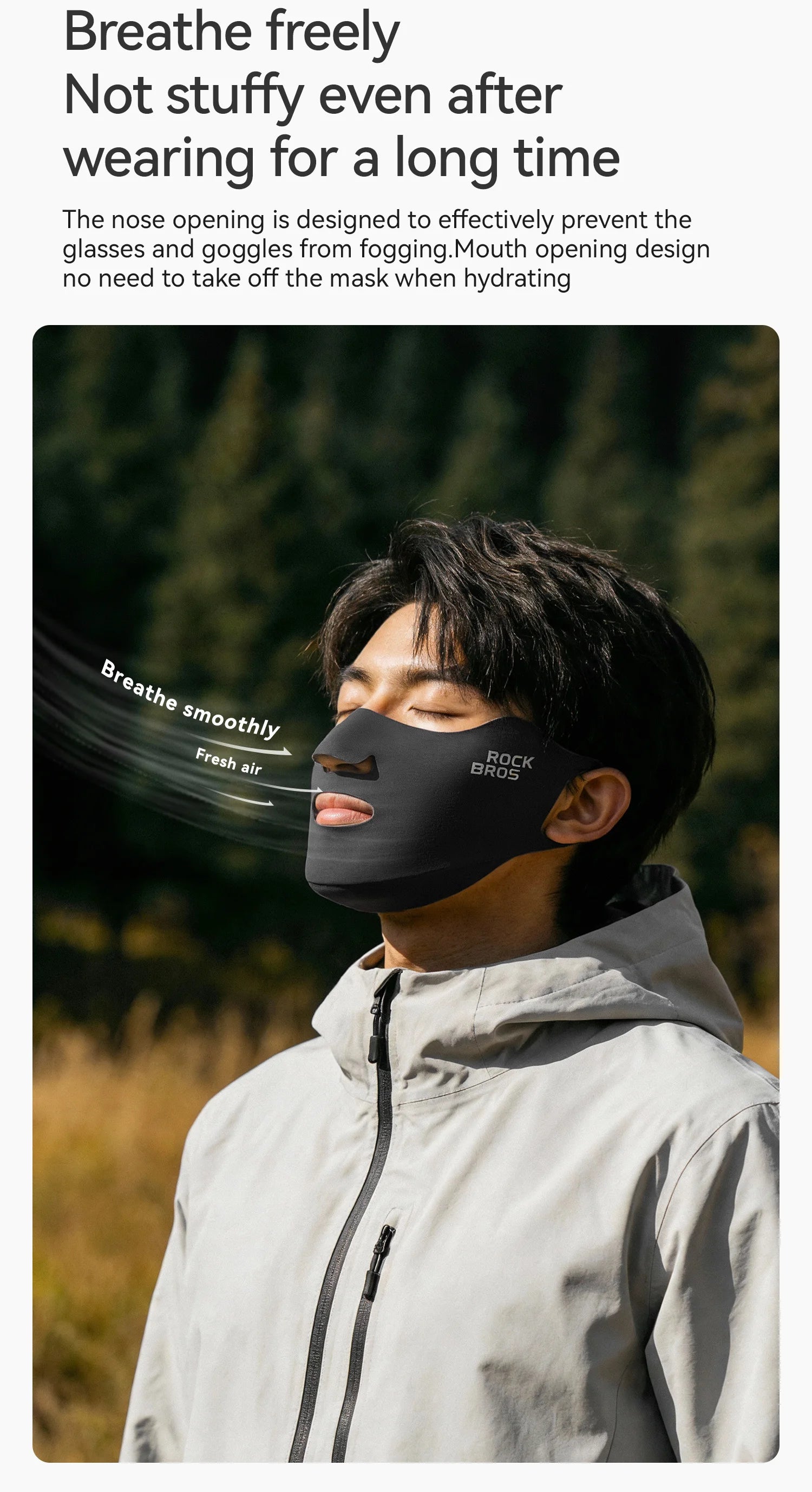 Cycling Face Mask with Fleece Inner Layer