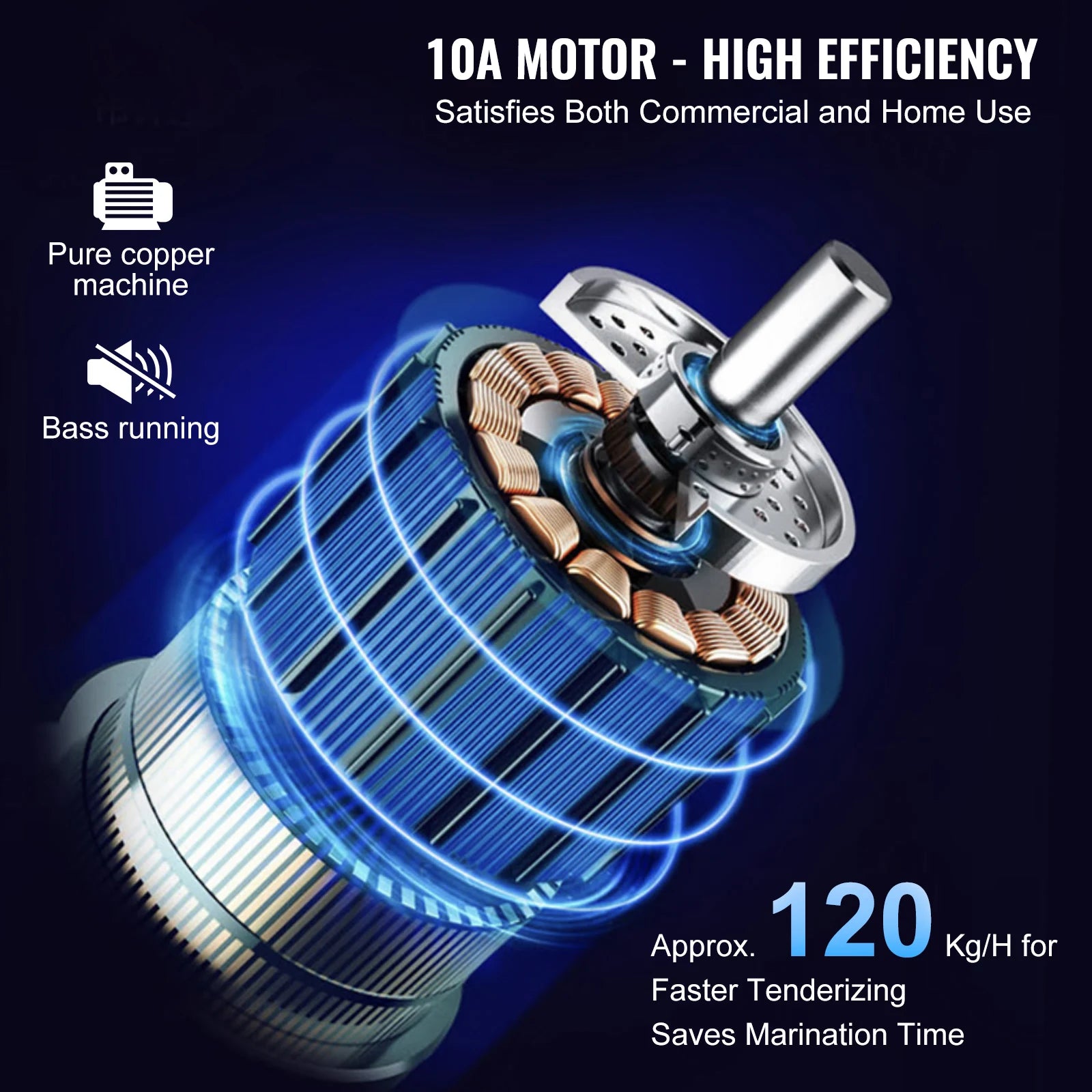 Commercial Electric Kød mørner 54-bladet 450W Rustfrit stål