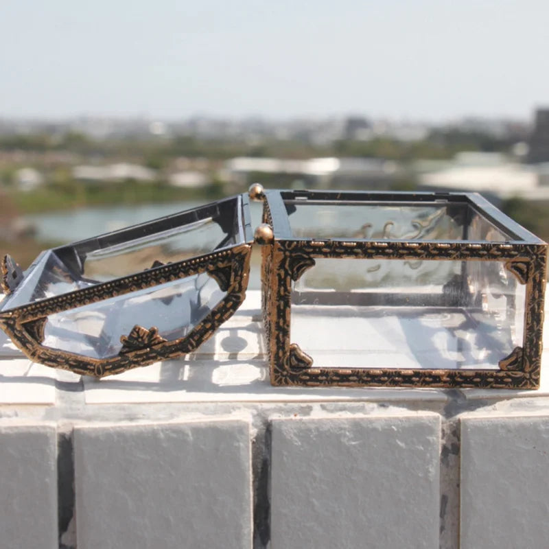 Plastic Transparent Pirate Treasure Box Crystal Gem Jewelry Box Storage Organizer Chest Treasure for Jewelry Gem Trinket Box