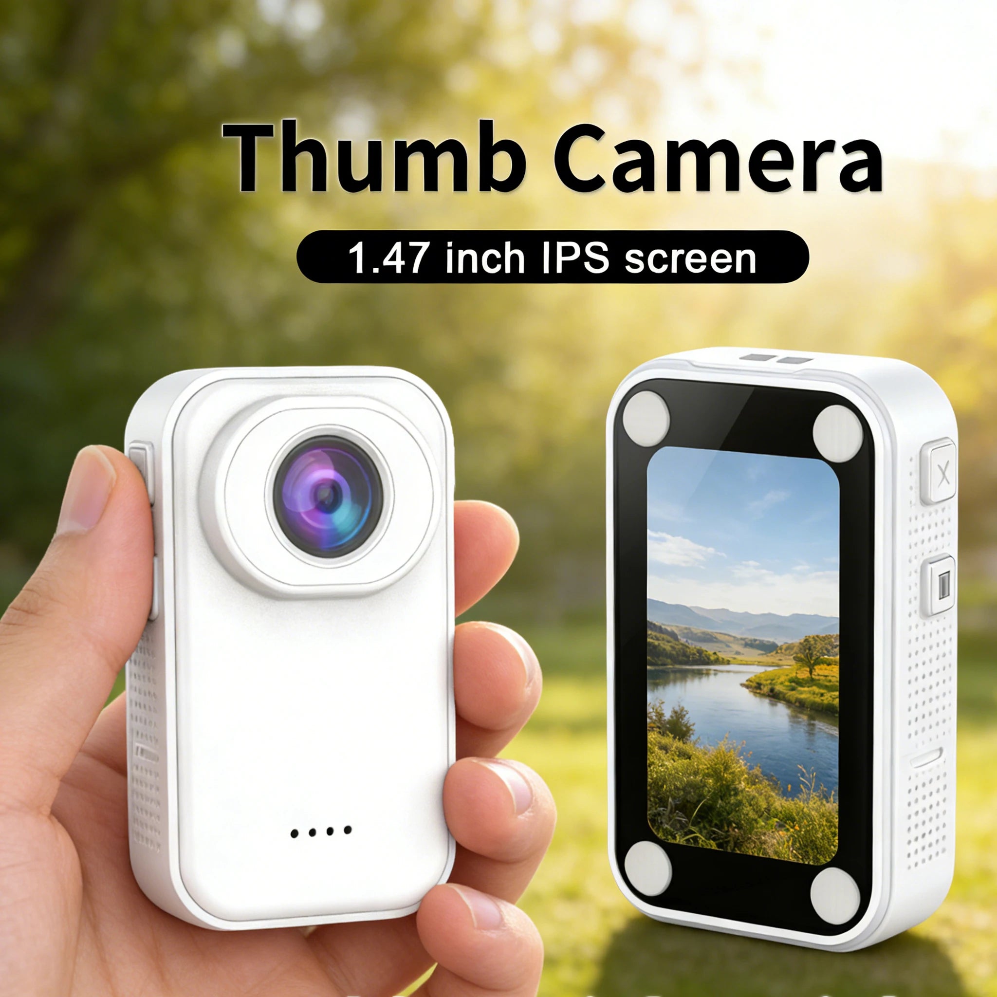 Mini 1080P HD Thumb Action Camera with MicroSD Support