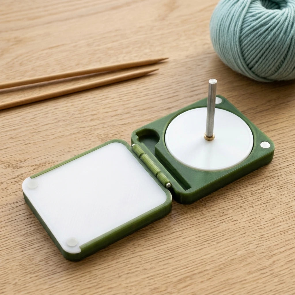 3D-Printed PLA Yarn Holder for Knitting and Crochet