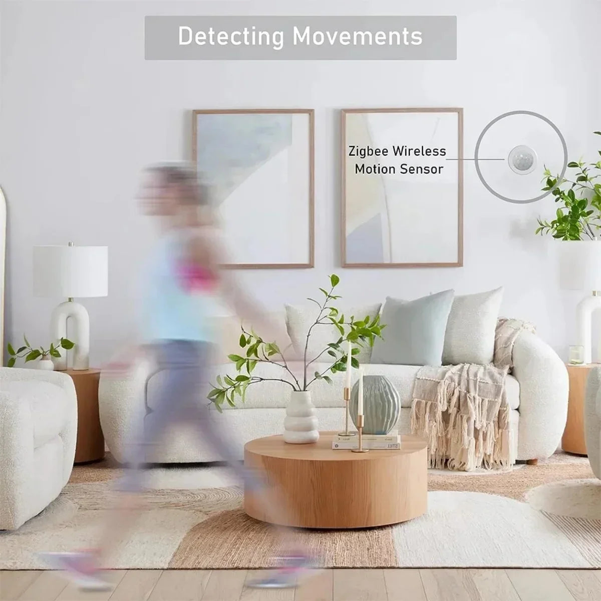 Zigbee 3.0 Smart PIR Motion Sensor Human Infrared Detector Household Security Alarm Wireless Sensor Require Zigbee Gateway Hub