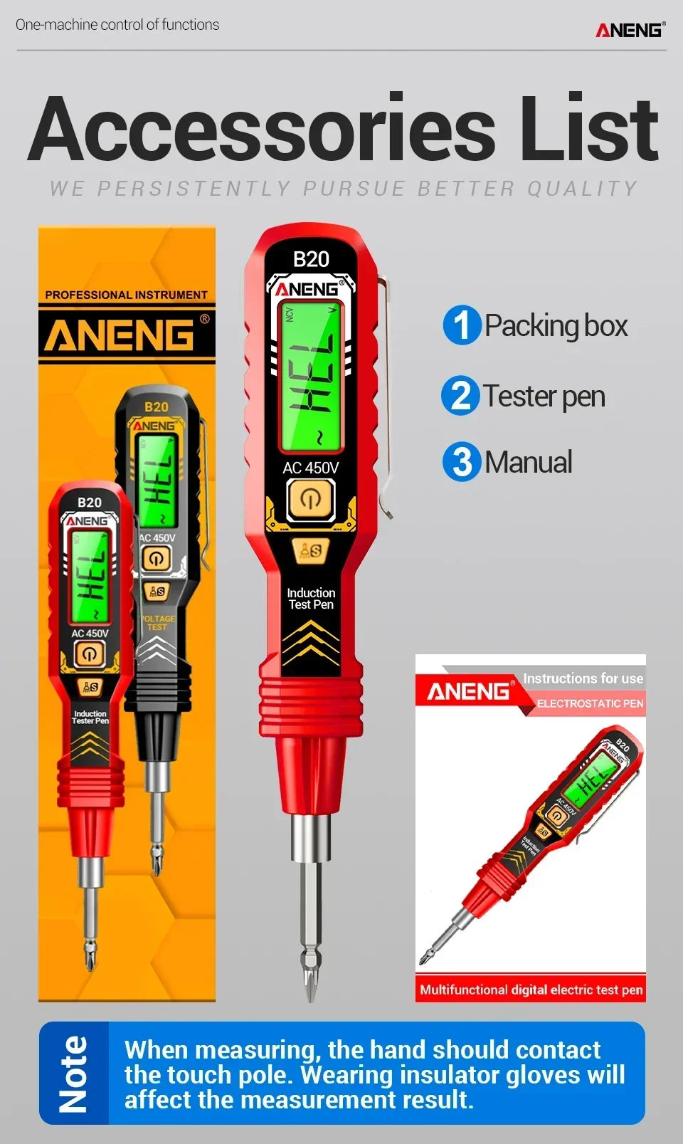 Tester di tensione B20 e cacciavite