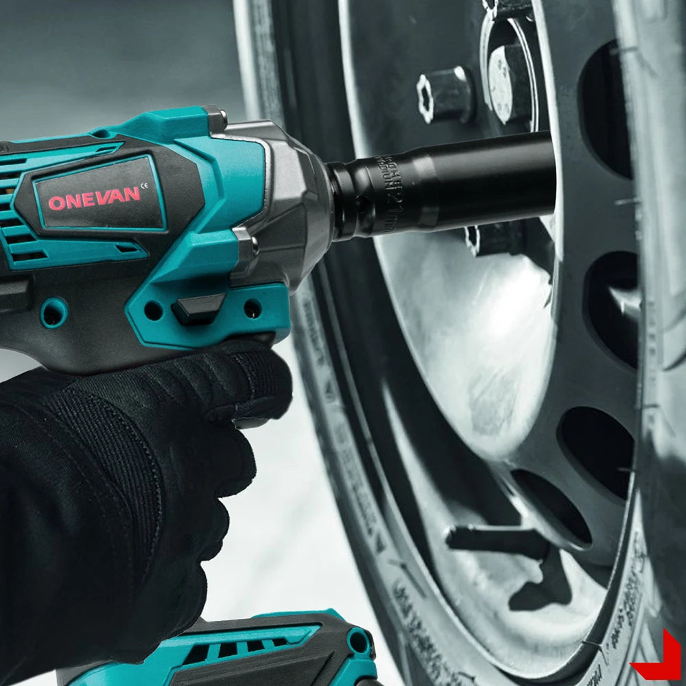 ONEVAN 1200N.m Brushless Electric Impact Wrench 1/2 inch Cordless Electric Screwdriver Drill Tool For Makita 18V Battery Pin - Spy-shop.com