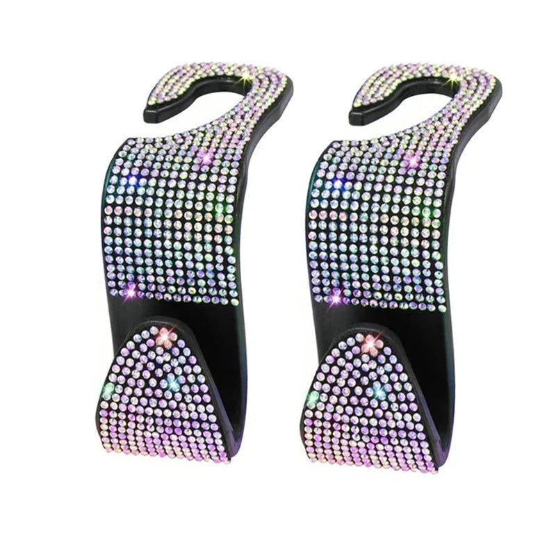 Rhinestone Car Seat Back Hook Hanger for Daily Vehicle Storage
