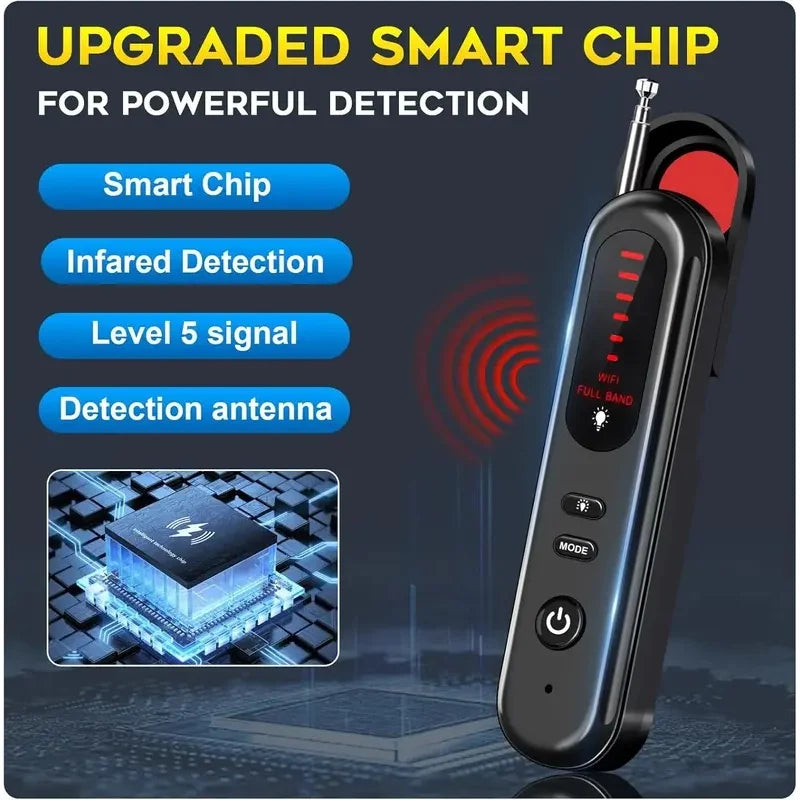 Hidden Camera Detector 2026 Portable Camera Finder, GPS Tracker Detector, RF Wireless Signal Scanner for Office, Hotels, Cars