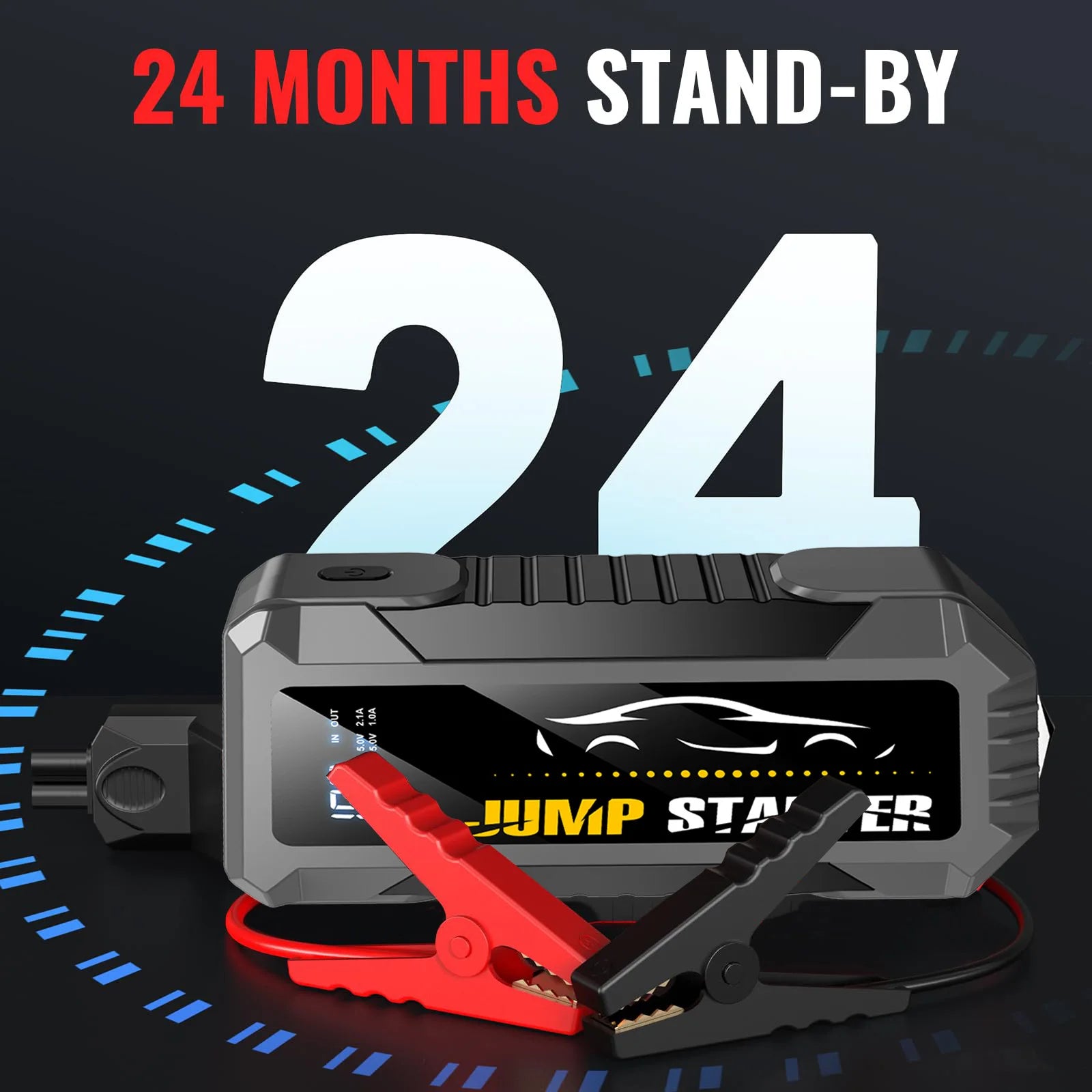 Car Jump Starter 7000A 29800mAh Battery Pack for 12V Cars
