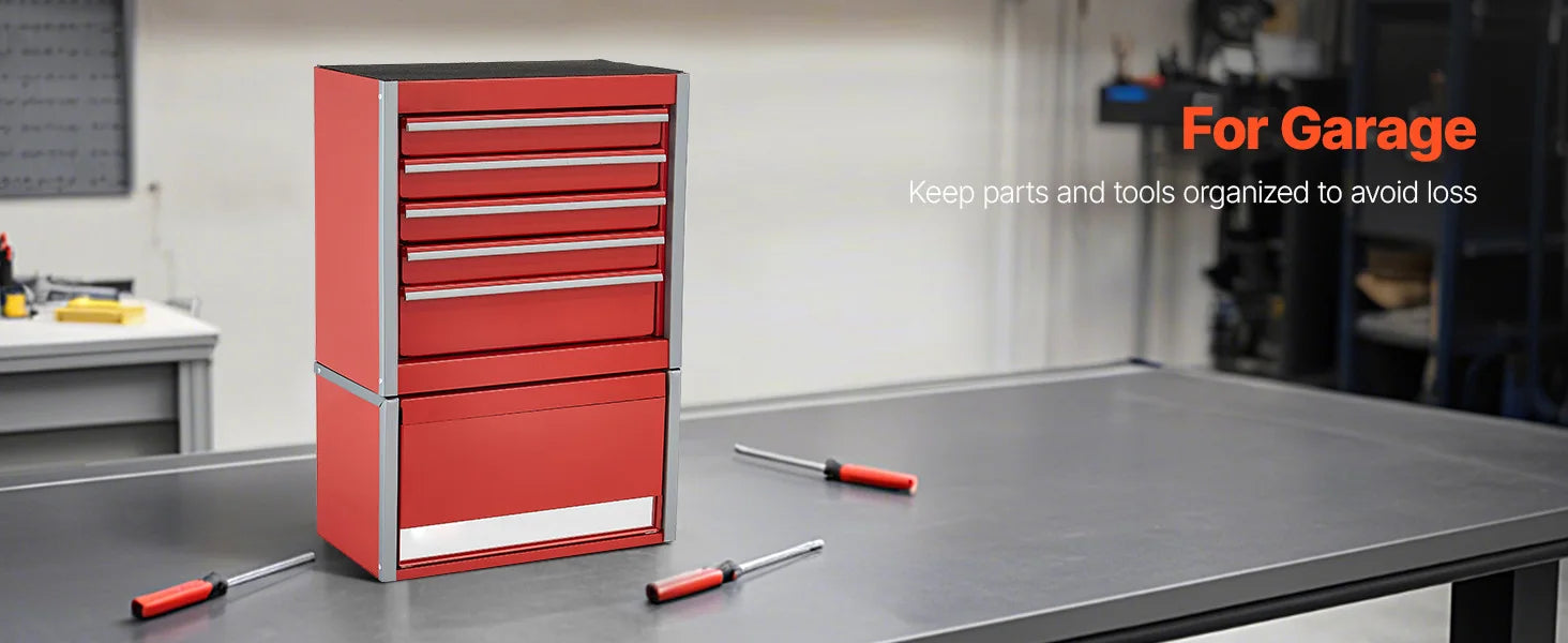 5-Drawer Mini Metal Tool Box 8.6" Portable Organizer Chest