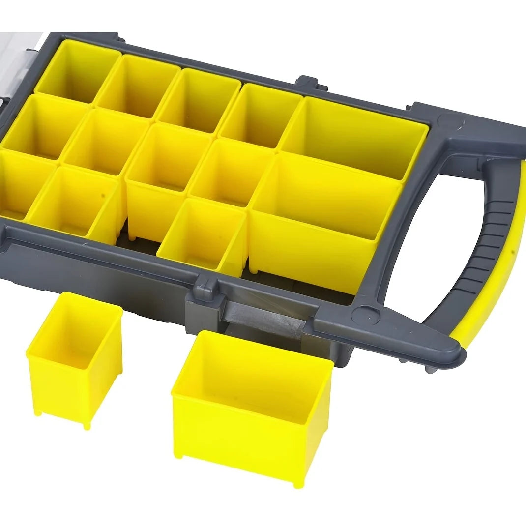 Small Parts Organiser Case with Removable Bins, Two Sizes