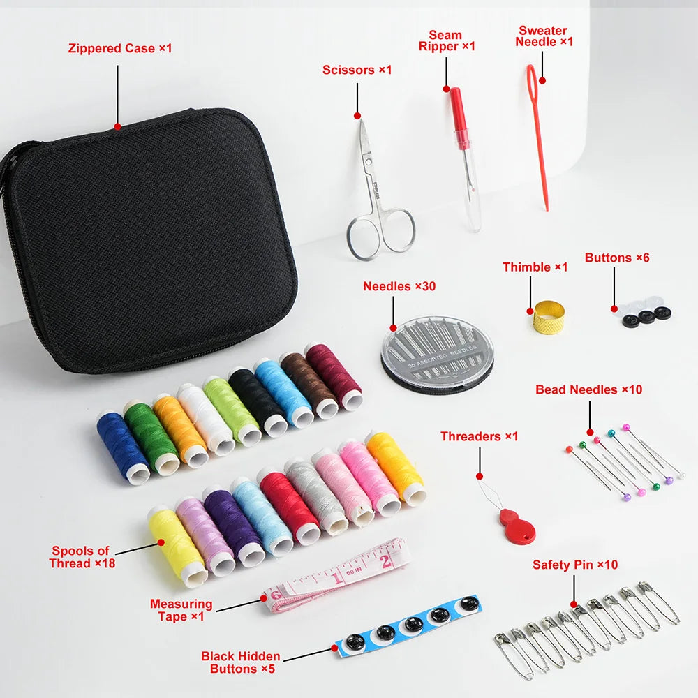 Mixed Color Canvas Sewing Kit