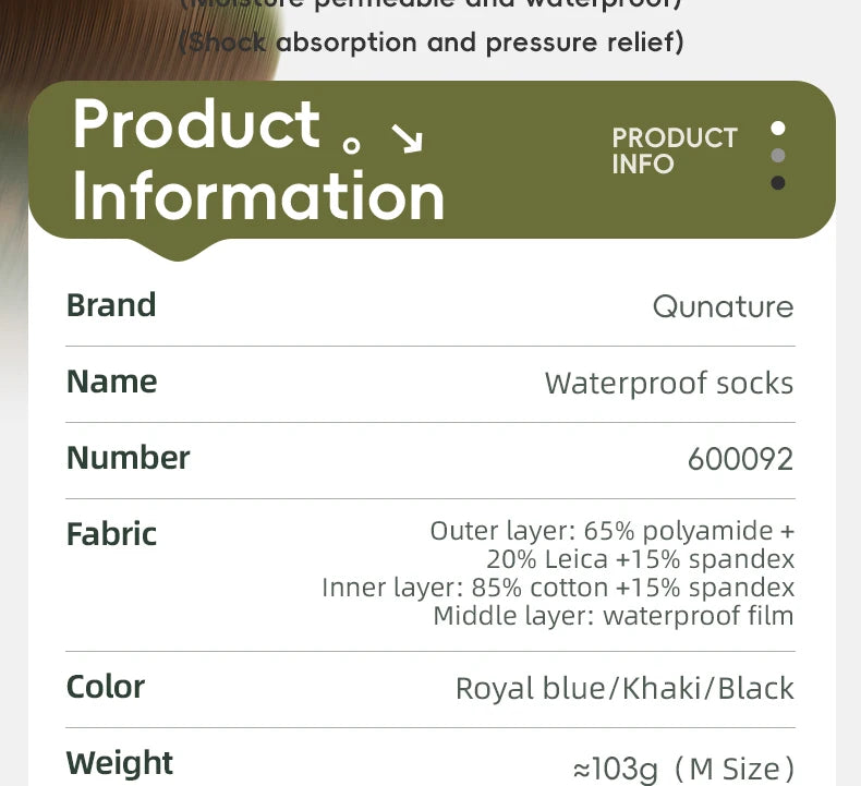 Waterproof Knee-High Hiking Socks for Outdoor, Snow, and Cycling