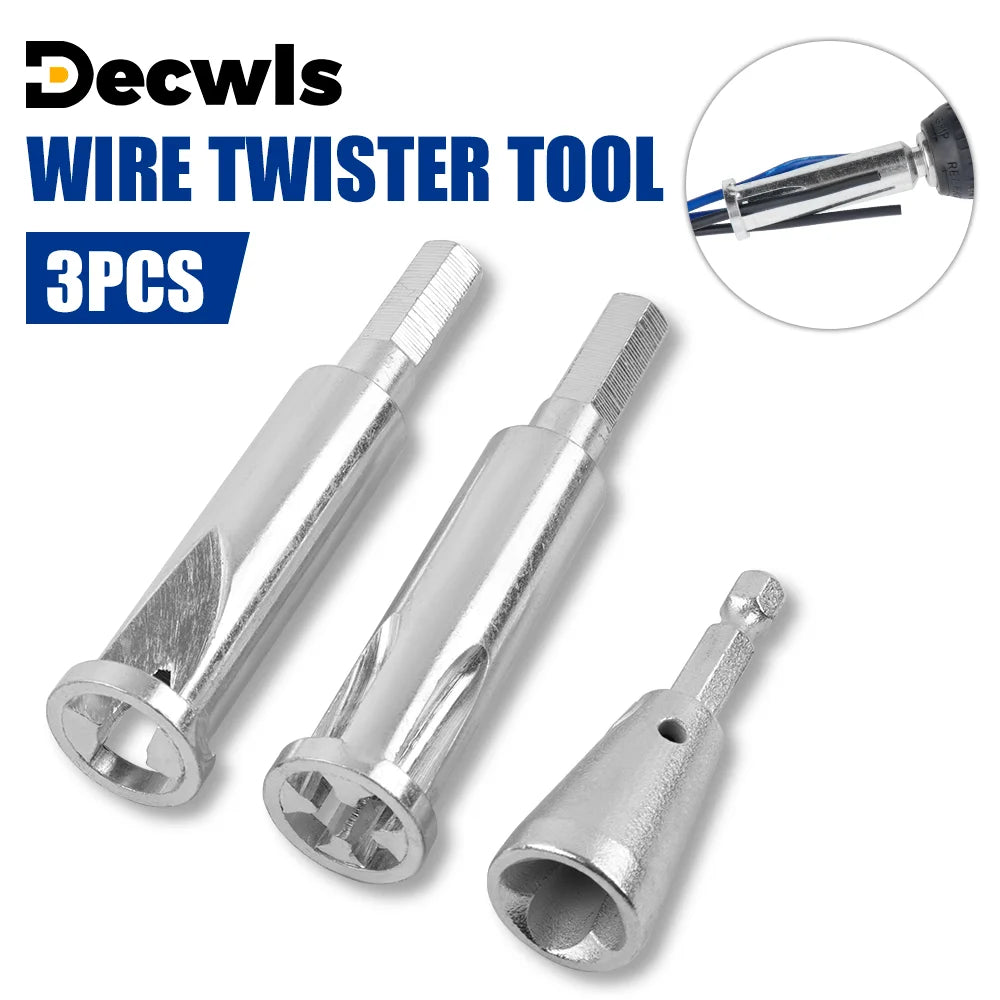 Three-Piece Drill Wire-Twisting and Stripping Kit