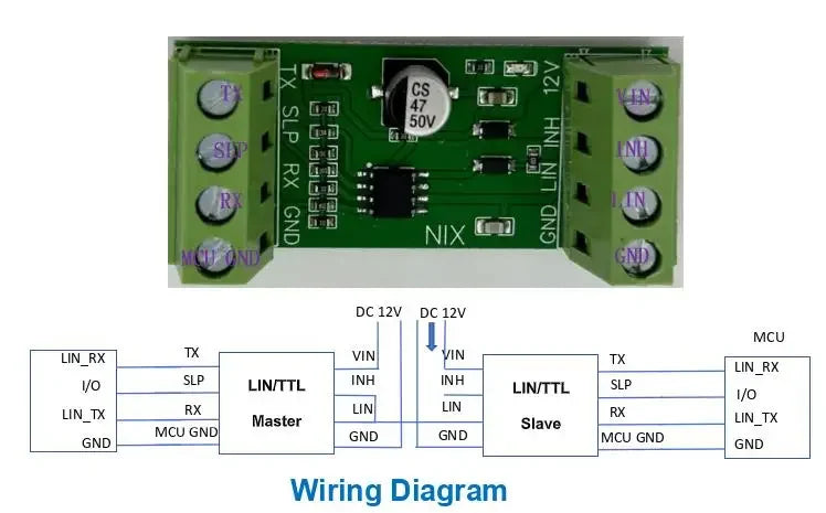 Opciones de módulo de interfaz TTL o USB LIN Bus
